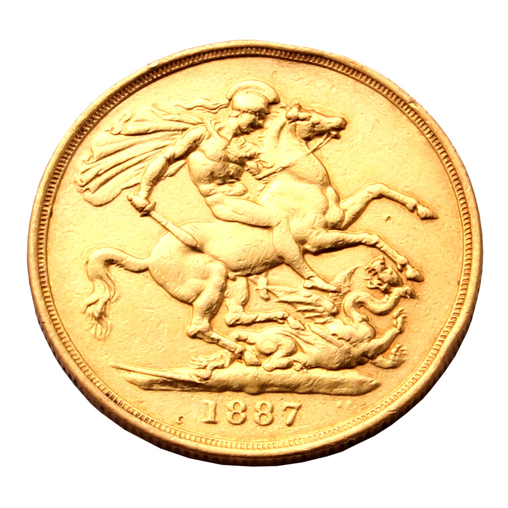 1887 £2 Gold Coin